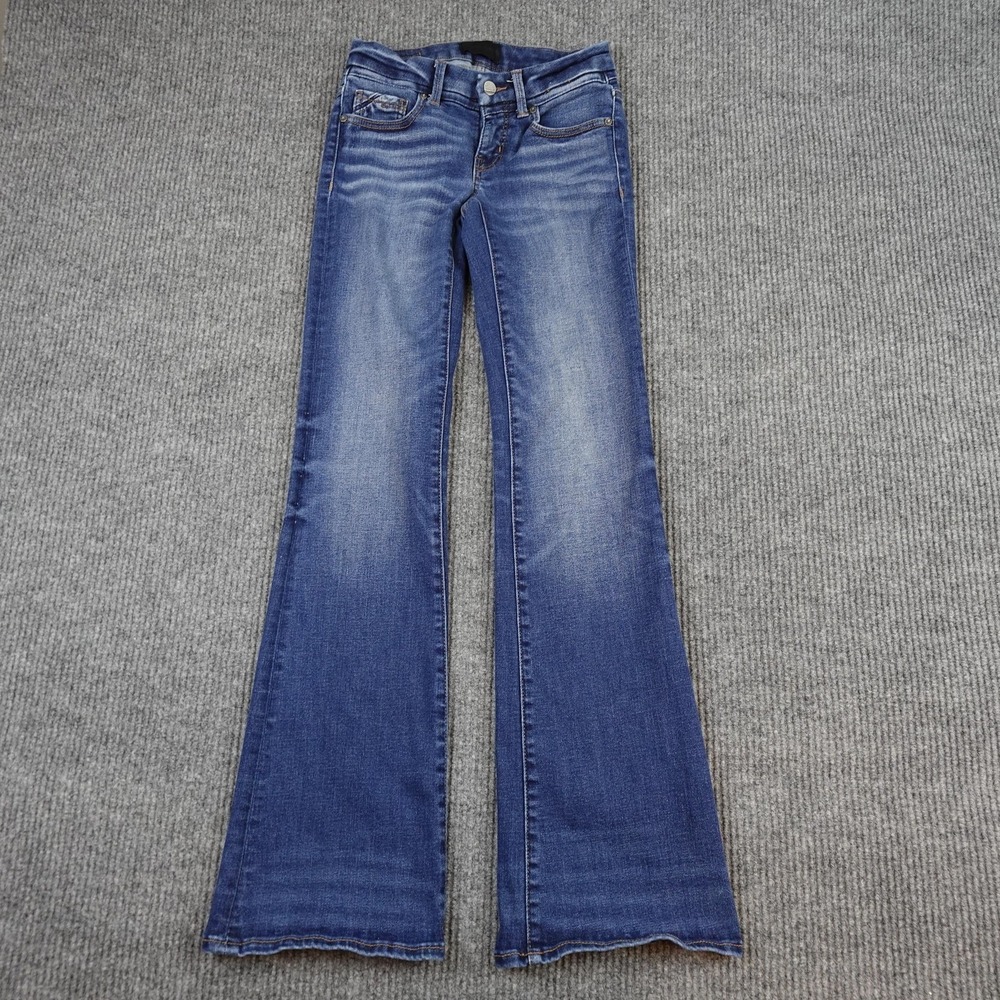 Buckle Black Bootcut Jeans Womens 24x34 Medium Wash Low Rise Stretch Denim
